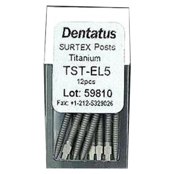 Surtex Posts Titanium 1.65 mm Parallel Sided & Tapered End EL5 12/Bx