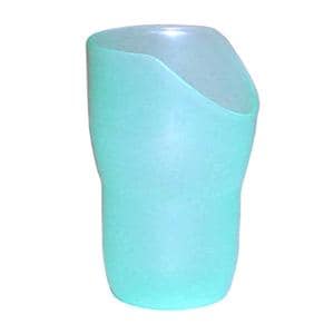 Nosey Glass II Drinking Cup Plastic Teal 8 oz Disposable 8oz/Bt