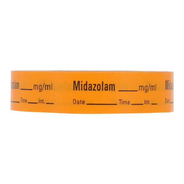 Anesthesia Tape DTI Midazolam 1mg/mL Orange 1/2x500" 333/Pk