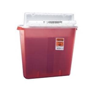 SharpStar Sharps Container 4gal Trans Rd 6x16.5x18.5" Ld Hrzntl Drp Plstc Ea, 10 EA/CA