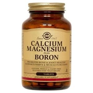 Calcium Magnesium Boron Supplement Tablets Vegetarian/Kosher 250/Bt