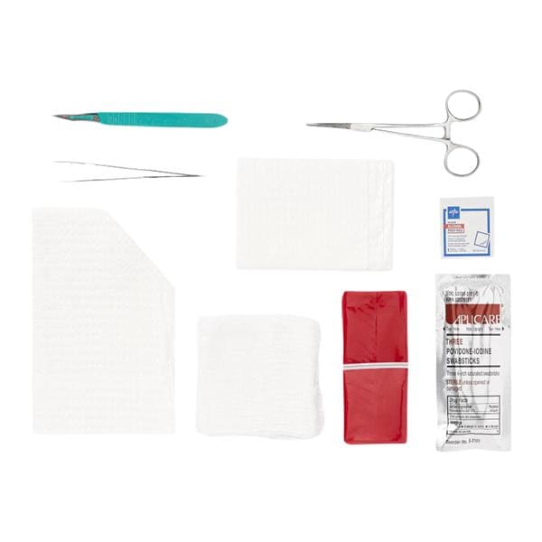 Comfort Loop Incision/Drainage Tray Towel 13x19"/Forceps/Towel