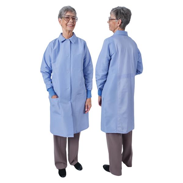 DenLine Protection Plus Lab Coat 3 Pkts Lng Tprd Slves 39" 3X Large Cl Womens Ea