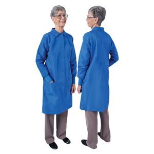 DenLine Protection Plus Collared Coat 3 Pkts Lng Tprd Slves 39" XL Ryl Womens Ea