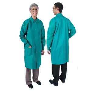 DenLine Protection Plus Long Coat 3 Pockets 41 in X-Large Green Unisex Ea