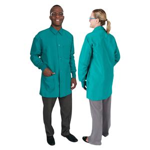 DenLine Protection Plus Mid-Length Jacket 3 Pockets 34 in Large Green Unisex Ea