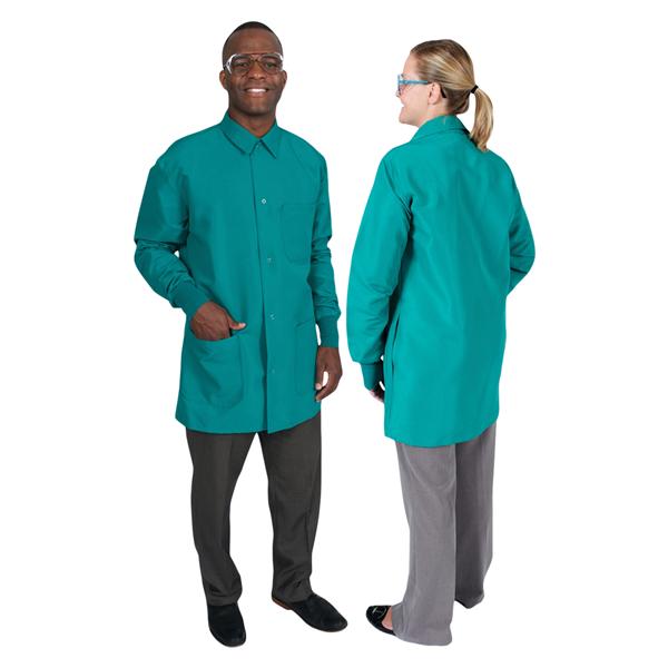 DenLine Protection Plus Mid-Length Jacket Lng Tprd Slves 34 in Medium Grn Ea