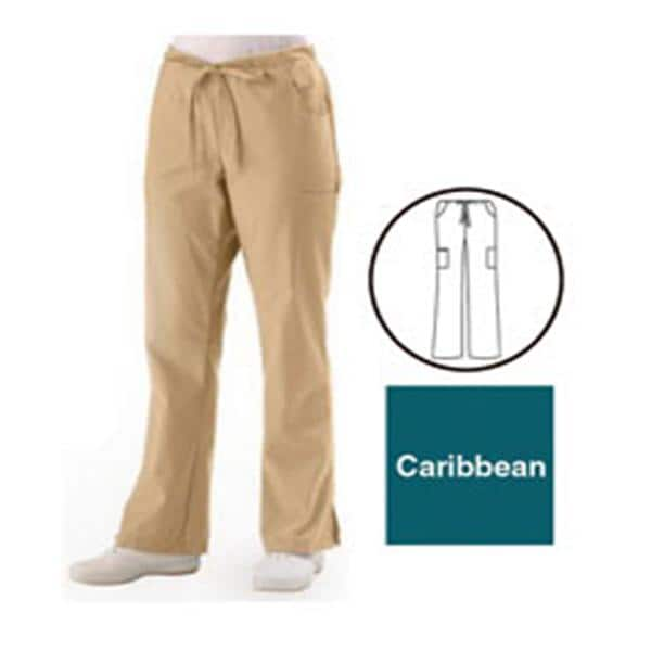 Scrub Pant 5 Pockets Large Caribbean Blue Unisex Ea