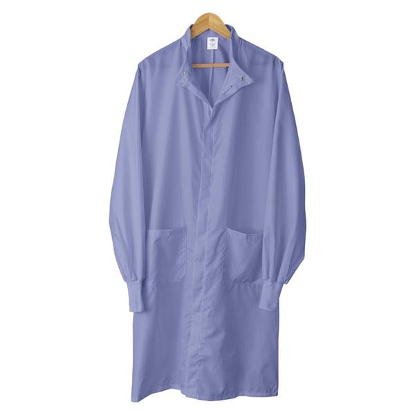 ASEP A/S Barrier Lab Coat 2 Pockets Long Sleeves Large Ceil Blue Unisex Ea