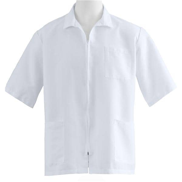 Smock 3 Pockets Short Sleeves X-Large White Unisex Ea