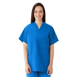 Scrub Shirt 1 Pocket Set-In Sleeves X-Large Royal Blue Unisex Ea