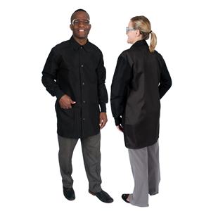 DenLine Protection Plus Mid-Length Jacket 3 Pockets 34 in X-Small blck Unisex Ea