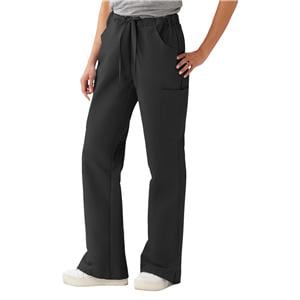 Scrub Pant 4 Pockets 2X Large Black Unisex Ea