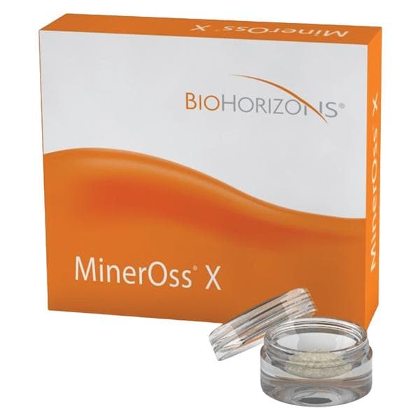 MinerOss X Cortical Graft and Membrane Placement Xenograft bone 0.25g/0.4cc Ea