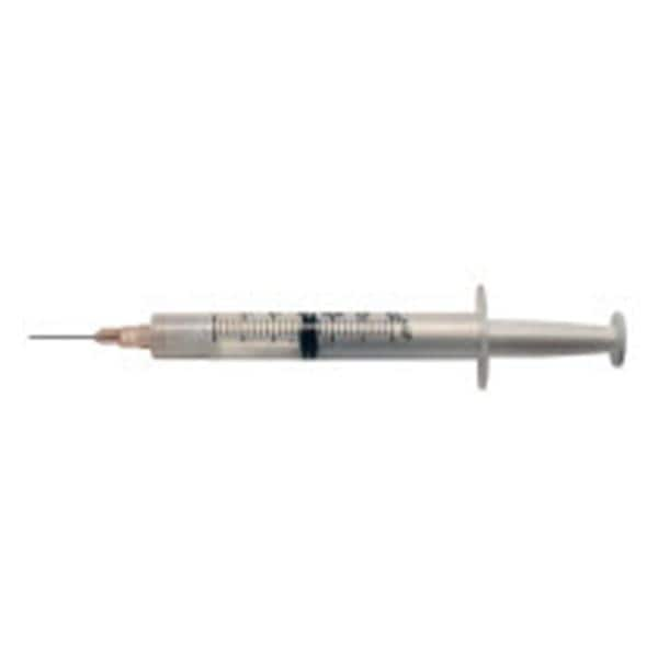 Syringe/Needle 3cc Luer Lock 21gx1-1/2" Baksnap Safety 100/Bx 1200/Ca