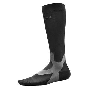 Performance Compression Socks Over-The-Calf Small Men 6-8/Women 7-9 Black/Gray