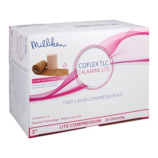 CoFlex TLC LITE Unna Boot Kit Foam/Fabric/Calamine 3"x6yd Tan Non-Sterile 2Rl/Bx