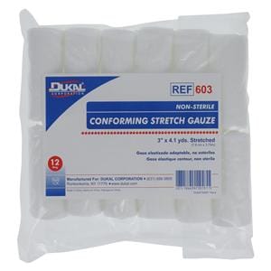 Conforming Bandage Gauze 3"x4.1yd Non-Sterile 12/Bg, 8 BG/CA