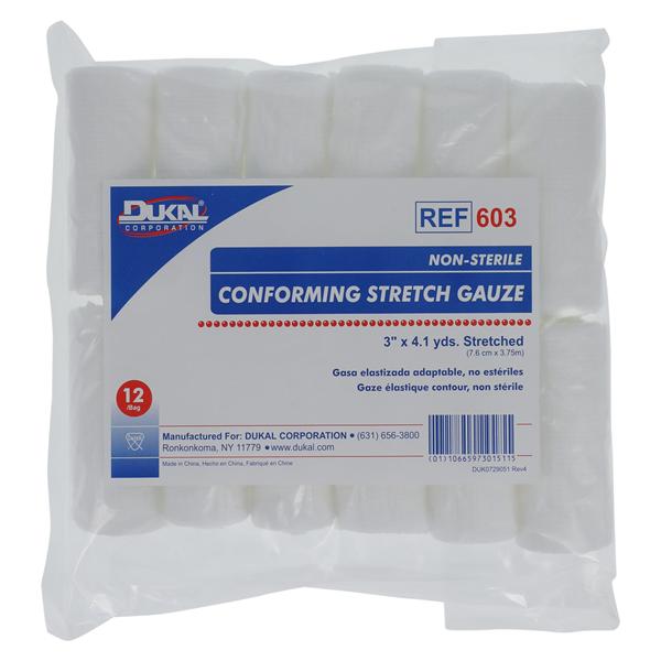 Conforming Bandage Gauze 3"x4.1yd Non-Sterile 12/Bg, 8 BG/CA