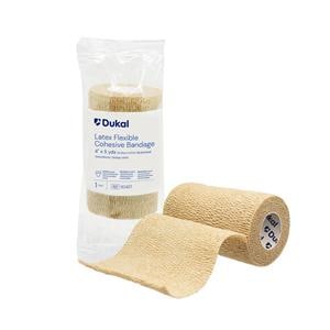 Cohesive Bandage Elastic 4"x5yd Tan Non-Sterile 18/Bx