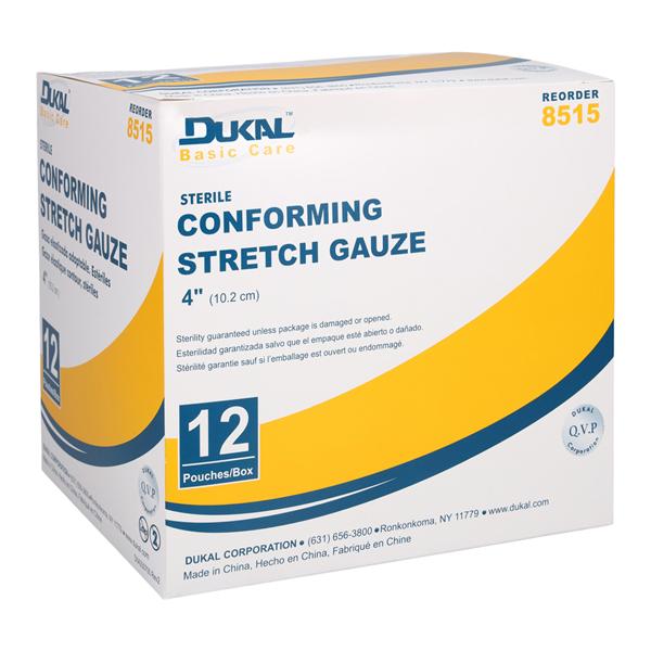 Conforming Bandage Gauze 4"x3.6yds Sterile 12/Pk