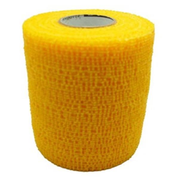 PowerFlex Compression Tape Elastic 4"x6yd Yellow Non-Sterile 12/Ca