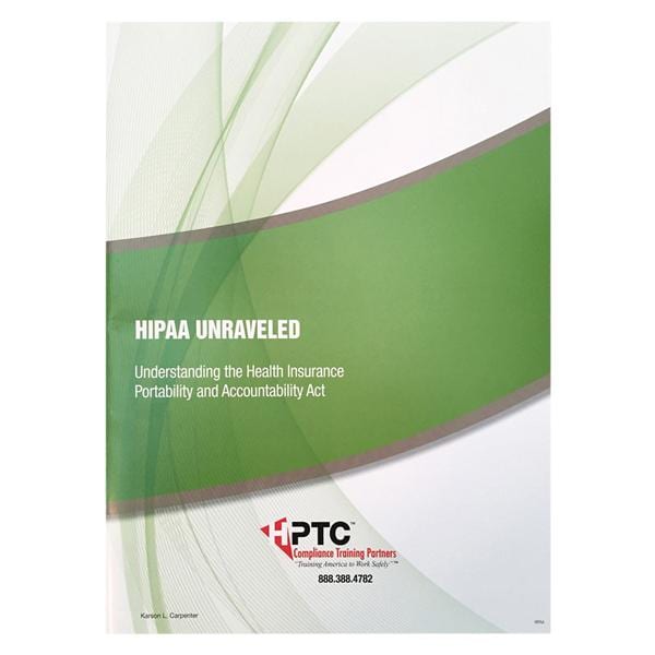 HIPAA Dental Training Workbook Ea