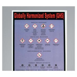 GHS Hazardous Materials Hazardous Materials 17x35" Wall Chart Ea