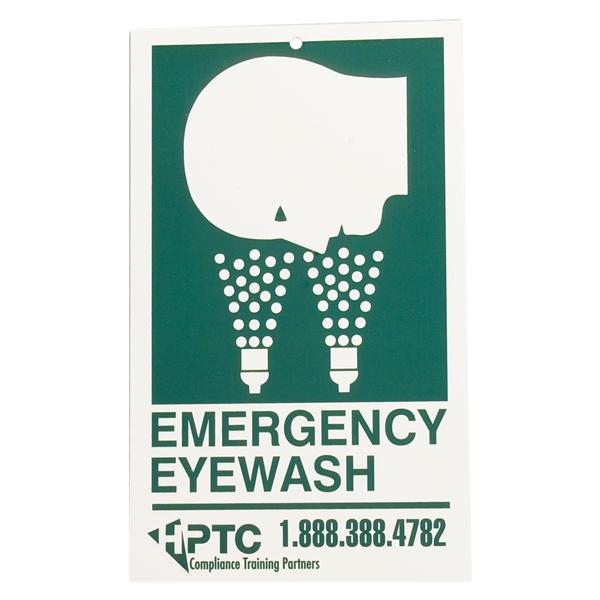 OSHA Sign Emergency Eyewash 11 in x 7 in Ea