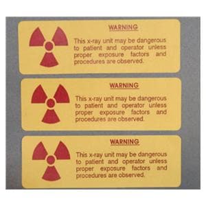 Label Radiation Caution 5/Pk