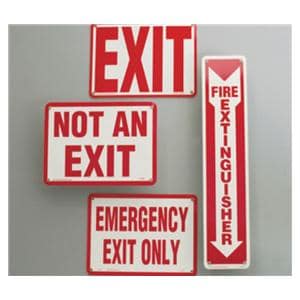 OSHA Sign Exit 10 in x 7 in Glow in the Dark Ea