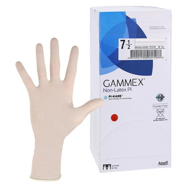 GAMMEX Non-Latex PI Polyisoprene Surgical Gloves 7.5 Standard White