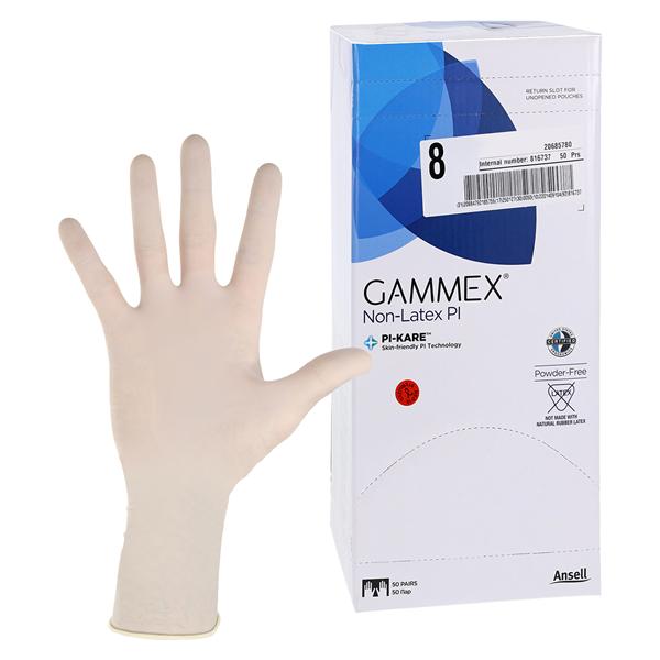 GAMMEX Non-Latex PI Polyisoprene Surgical Gloves 8 Standard White