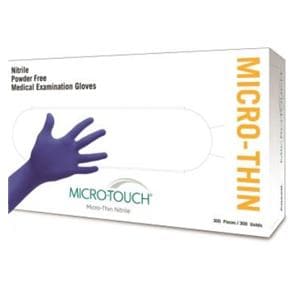 MICRO-TOUCH Micro-Thin Nitrile Exam Gloves X-Large Standard Blue Non-Sterile