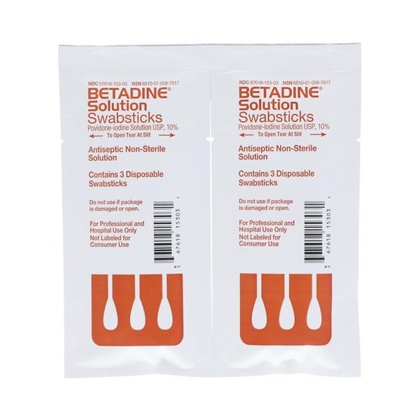 Betadine Antiseptic Swabstick 10% Povidone-Iodine