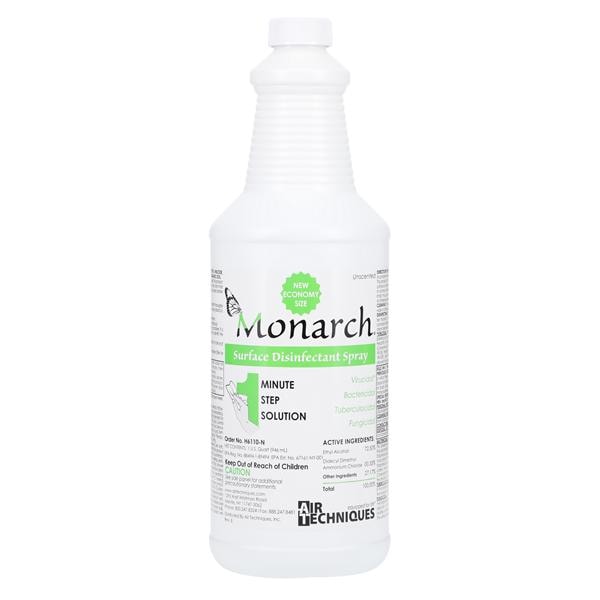 Disinfectant Surface Spray Monarch Spray Bottle Mild Alcohol 32 oz Bt/32oz, 12 BT/CA