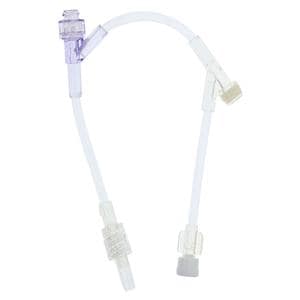 IV Extension Set Needleless 6" Y-Injection Sites/2 Port Luer Lock Ea