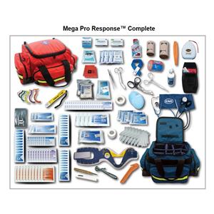 Mega Pro Response Trauma Response Bag 20x15.5x9" Orange Zpr Adj/Dtchbl Slng Strp