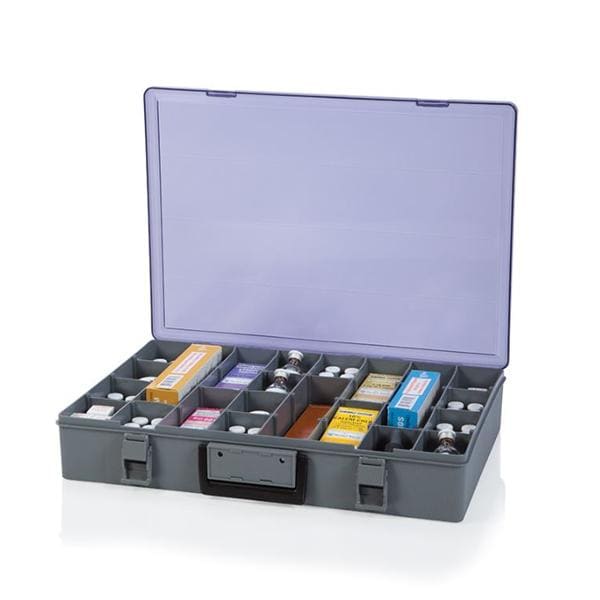 Briefcase Drug Box Gray