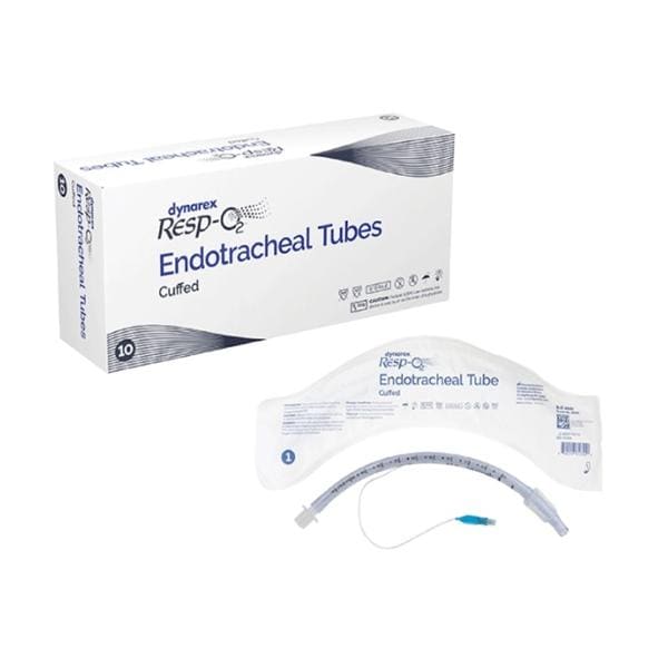 Resp-O2 Endotracheal Tube Plastic Cuffed 9.0mm Ea, 10 EA/CA