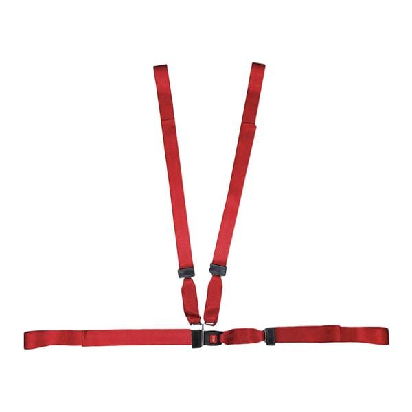 Restraint Strap Chest Nylon 4 Point Harness Push Button Buckle Ea