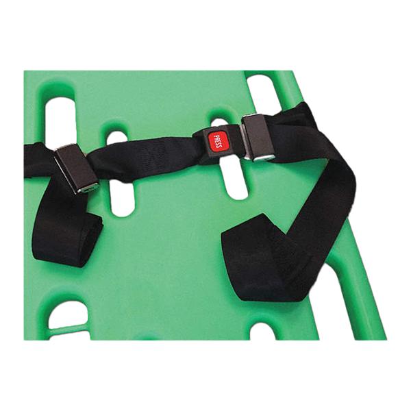 Restraint Strap Chest Nylon 4 Point Harness Mtl Psh Btn Buckle, LpLk End Ea