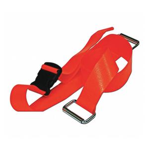 Restraint Strap Polyester 2 Piece Plastic Buckle, Metal Loop Lock Ends Ea