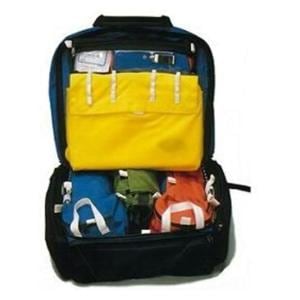 Emergency Medical Bag 17x15x10" Black Zipper Closure Handle