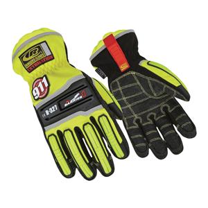 Ringers Kevlar / Flexible Thermoplastic Rubber Extrication Gloves Sm Ylw/Blk