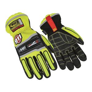 Ringers Kevlar / Flexible Thermoplastic Rubber Extrication Gloves Md Ylw/Blk