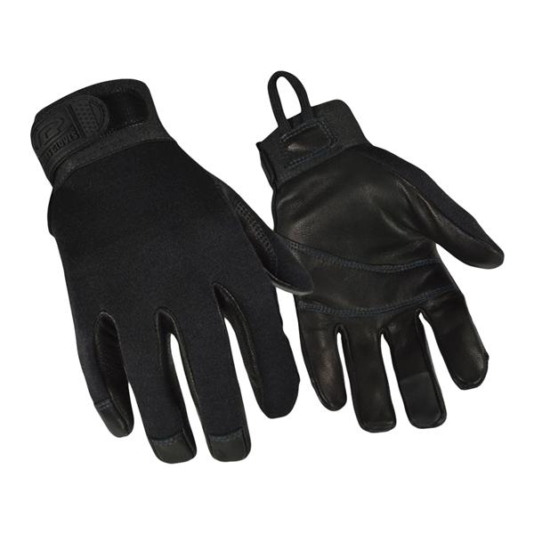 Ringers Synth Lthr/Kevlar/Flex Thrmplstc Rbr Flm Rstnc Tactical Gloves Lg Blk