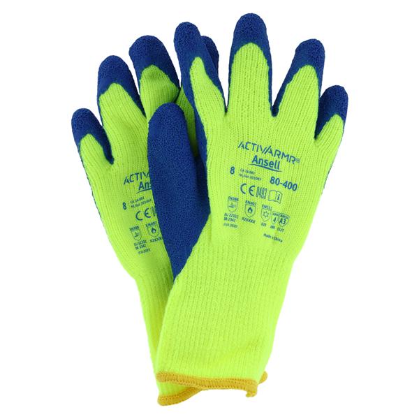 ActivArmr Acrylic Insulated Gloves Medium Blue / Yellow