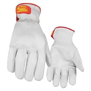 Ringers Leather Cut-Resistant Light Duty Gloves Large White