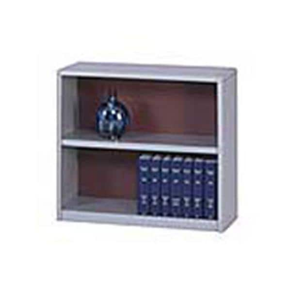 Value Mate Steel Bookcase 2 Shelf 28 in x 31.75 in x 13.5 in Gray 1/PK